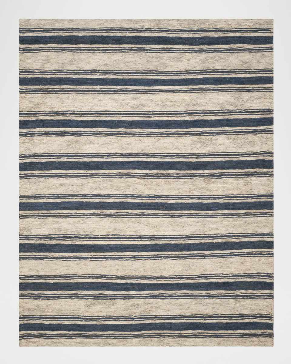 Cliff Stripe Hand-Knotted Rug, 10' x 14'